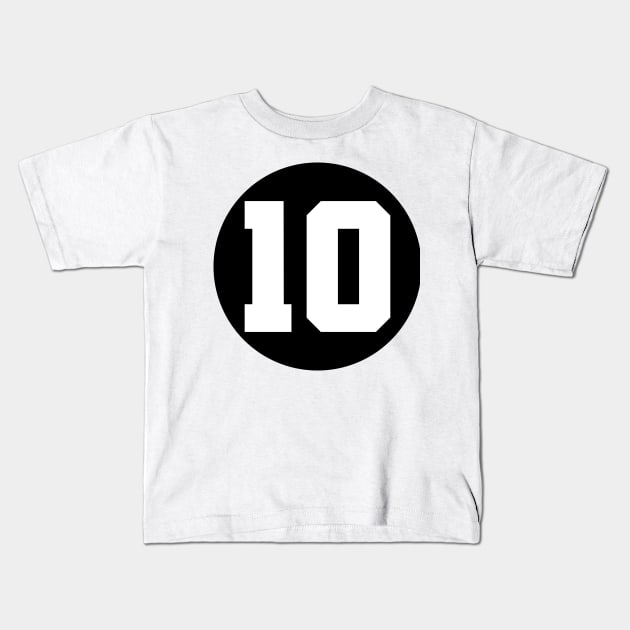 Number Ten - 10 Kids T-Shirt by SPAZE